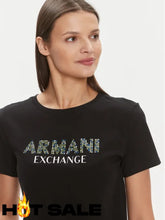 T-Shirt Women Black Armani Exchange Camiseta